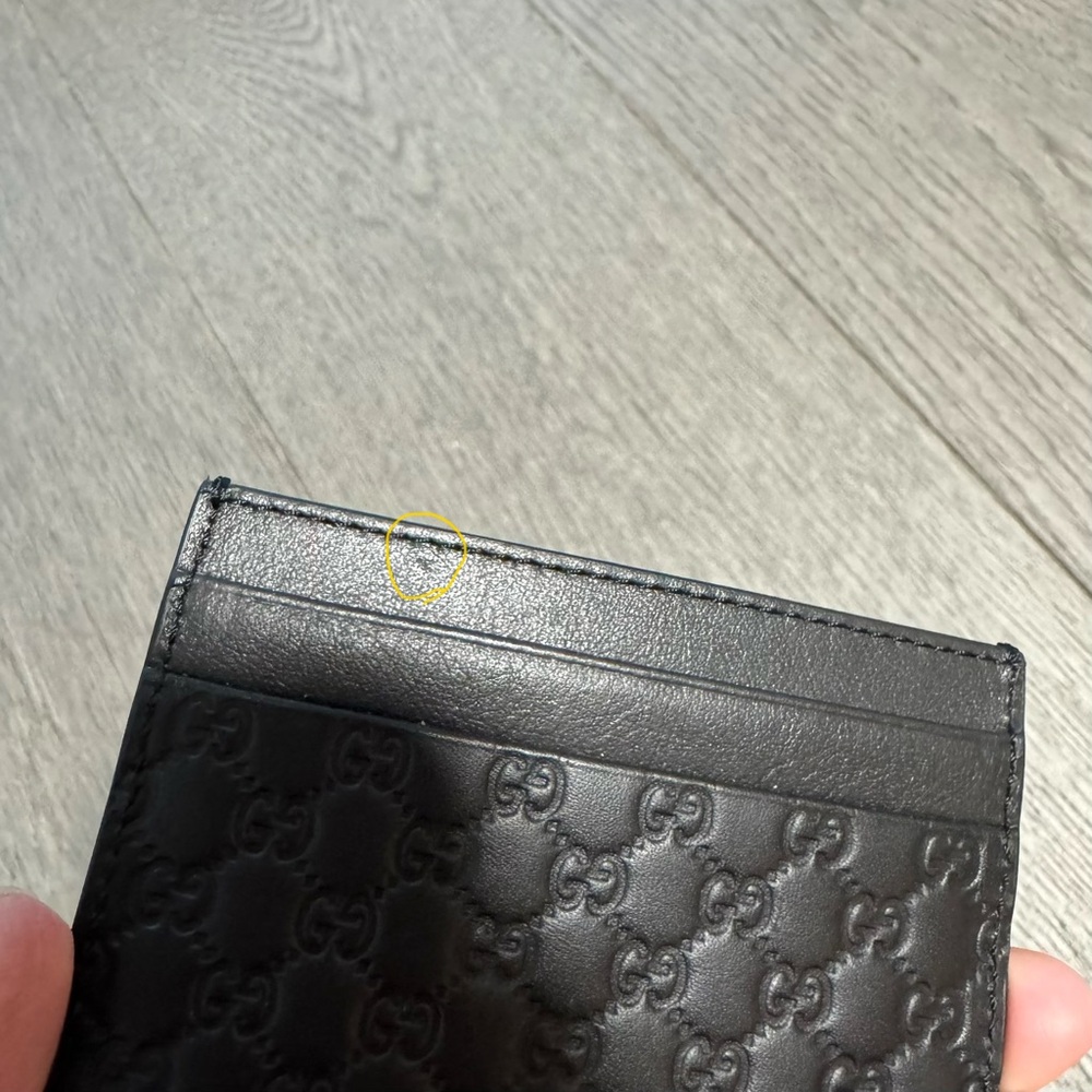 Gucci monogram leather card holder - Picture 3 of 5
